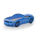 Mebelev auto postieľka MG 3D 170x74x54cm modrá MG102